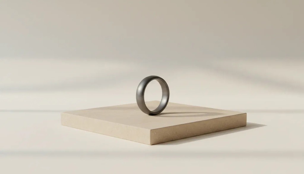 Pulse ring on a stone pedestal