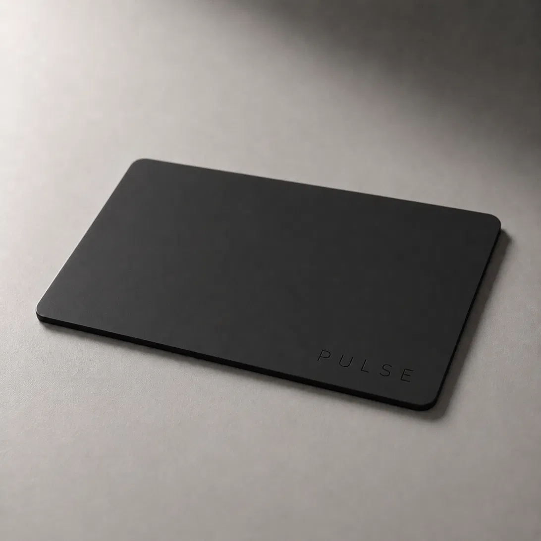 Pulse PVC Card — Matte Black